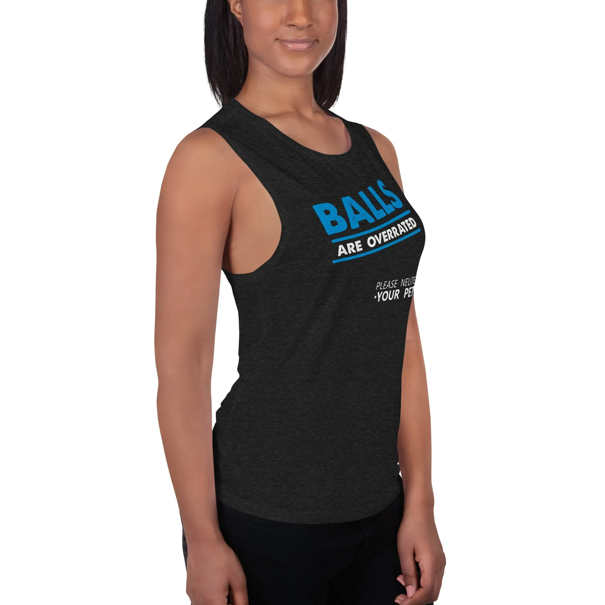 Balls are overrated Women's Tank Top