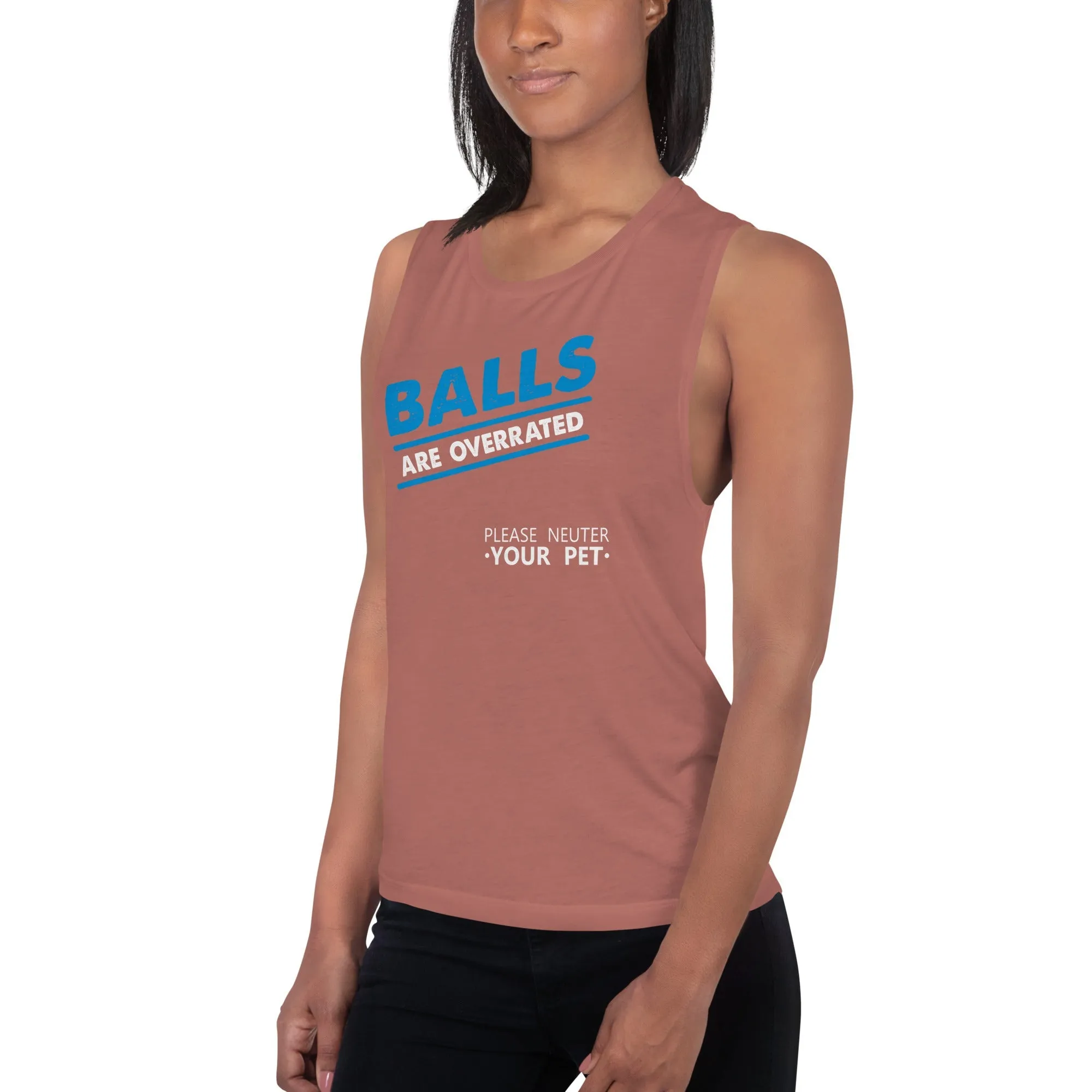 Balls are overrated Women's Tank Top
