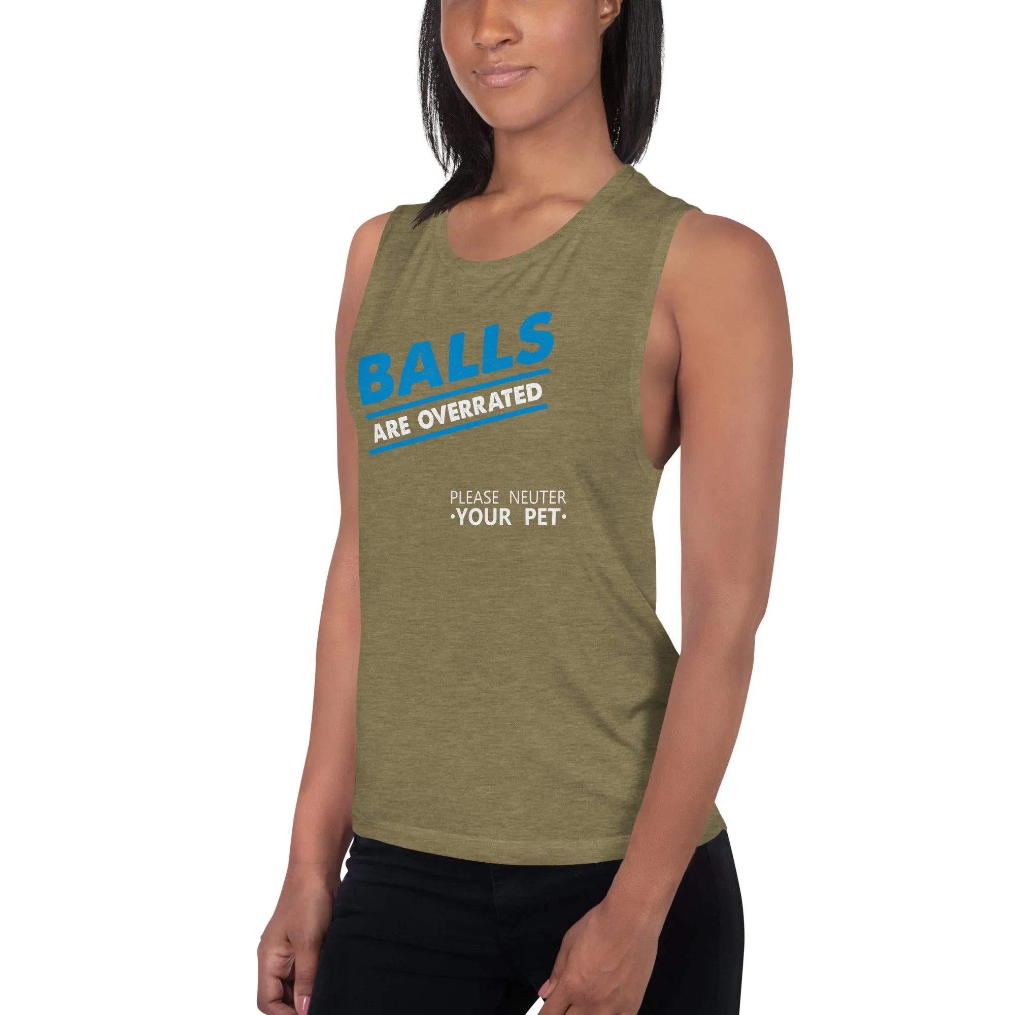 Balls are overrated Women's Tank Top