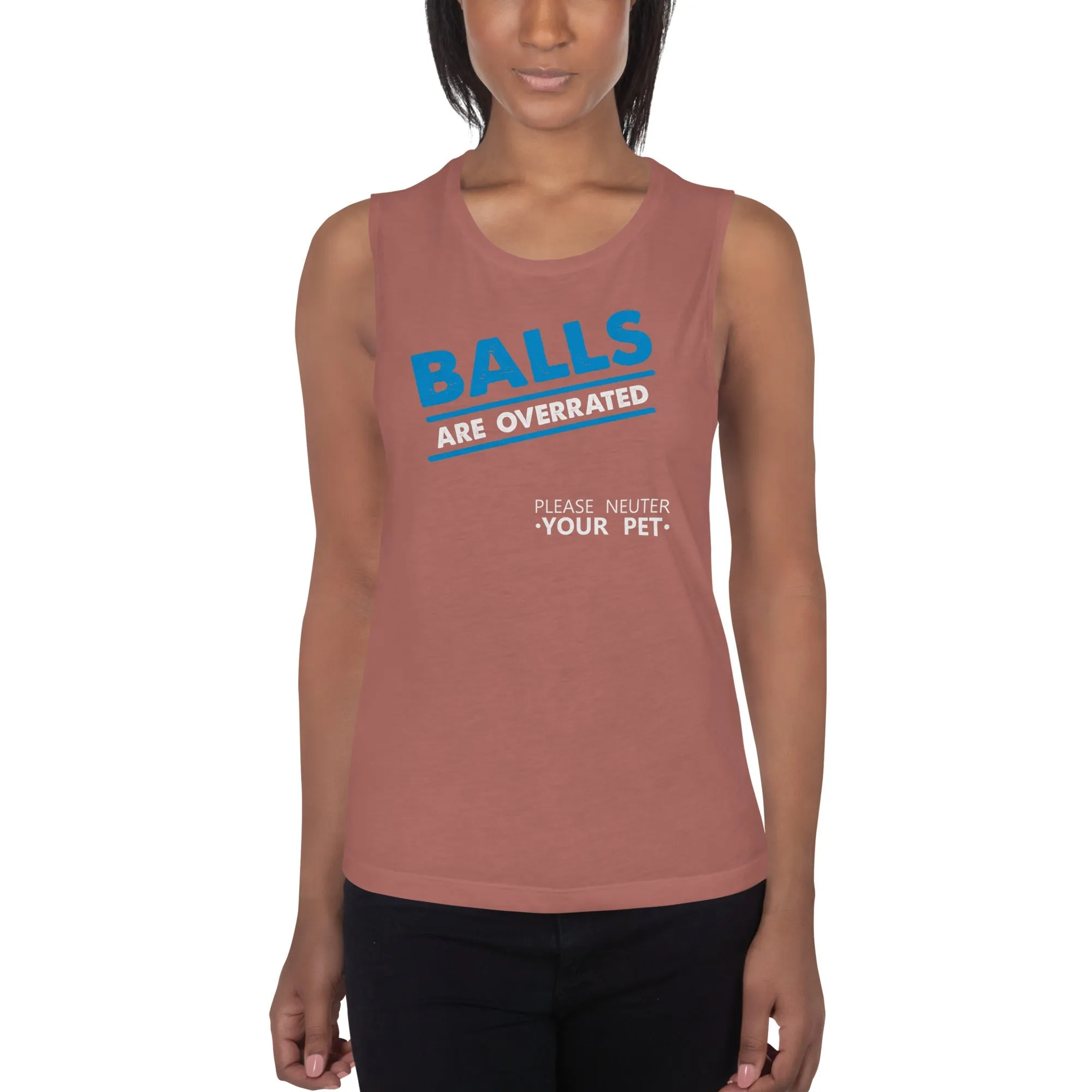 Balls are overrated Women's Tank Top