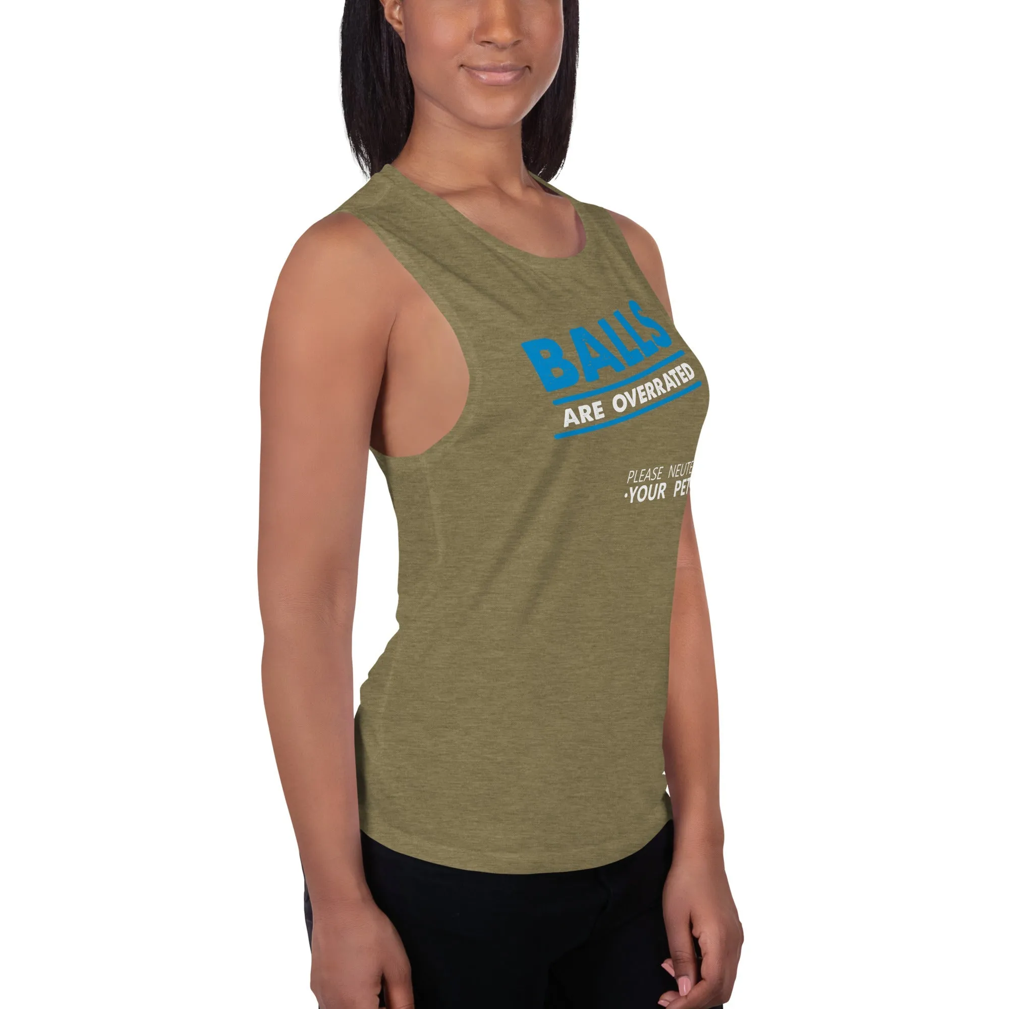 Balls are overrated Women's Tank Top