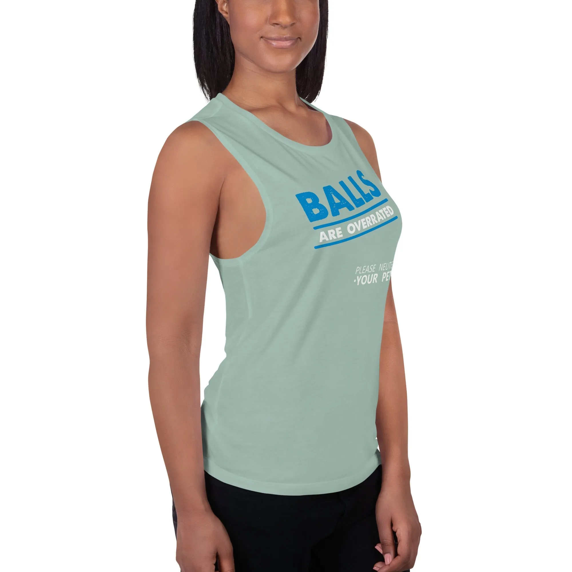 Balls are overrated Women's Tank Top