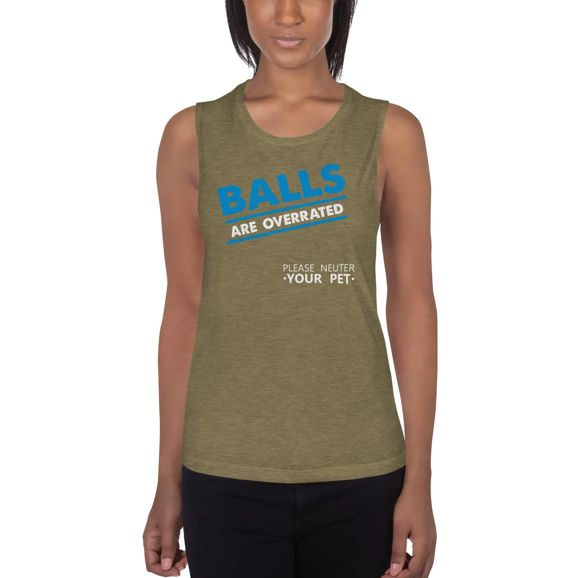 Balls are overrated Women's Tank Top