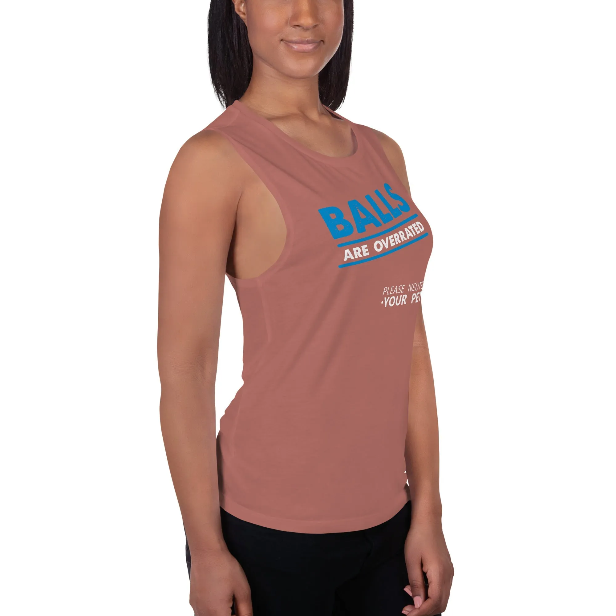 Balls are overrated Women's Tank Top