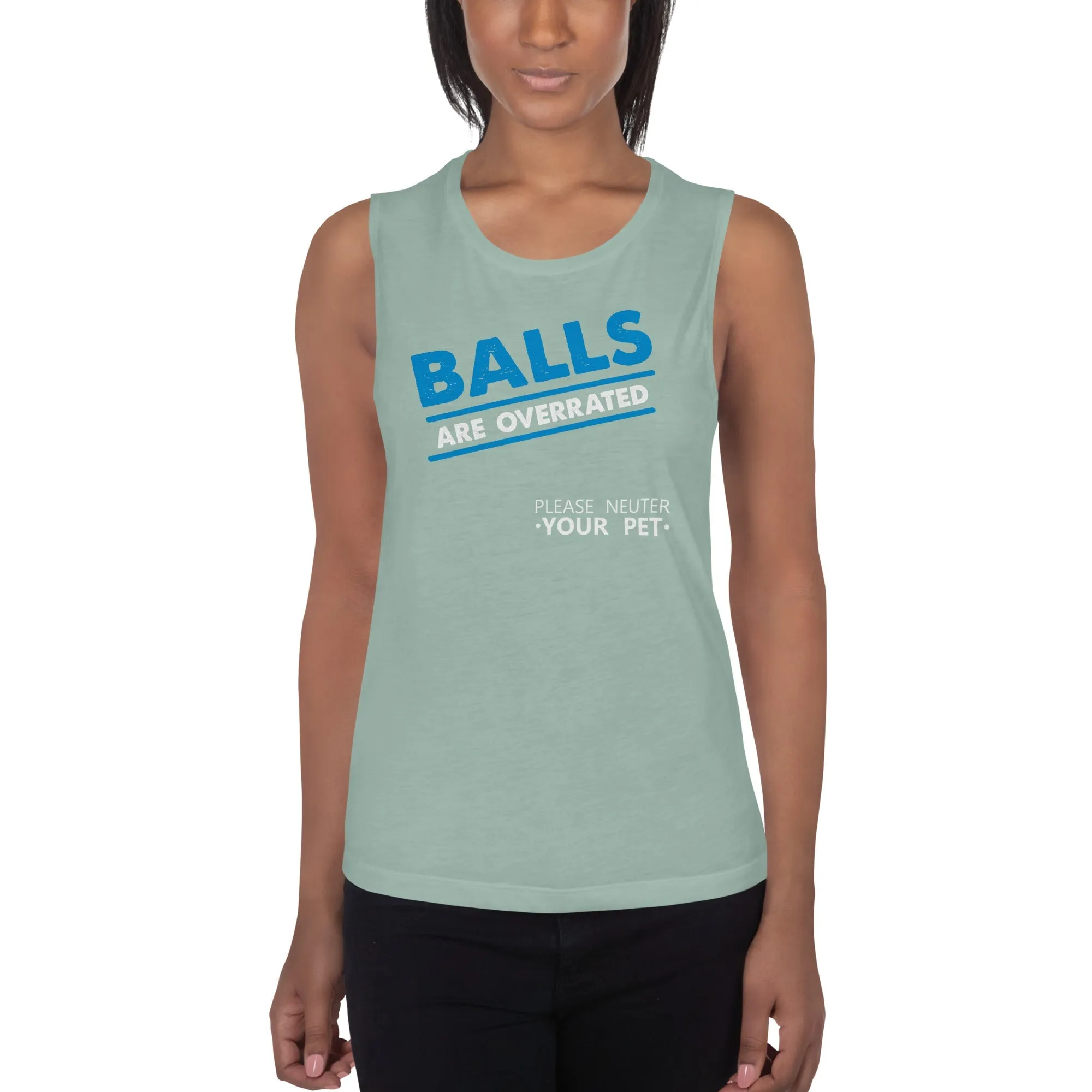 Balls are overrated Women's Tank Top
