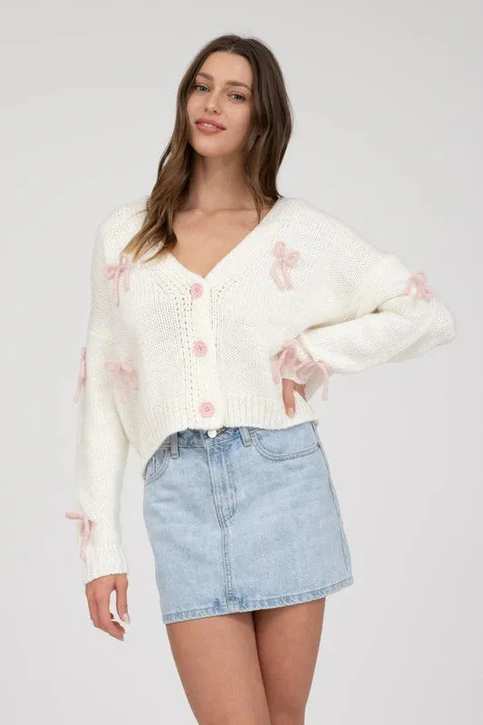 Bow Cardigan