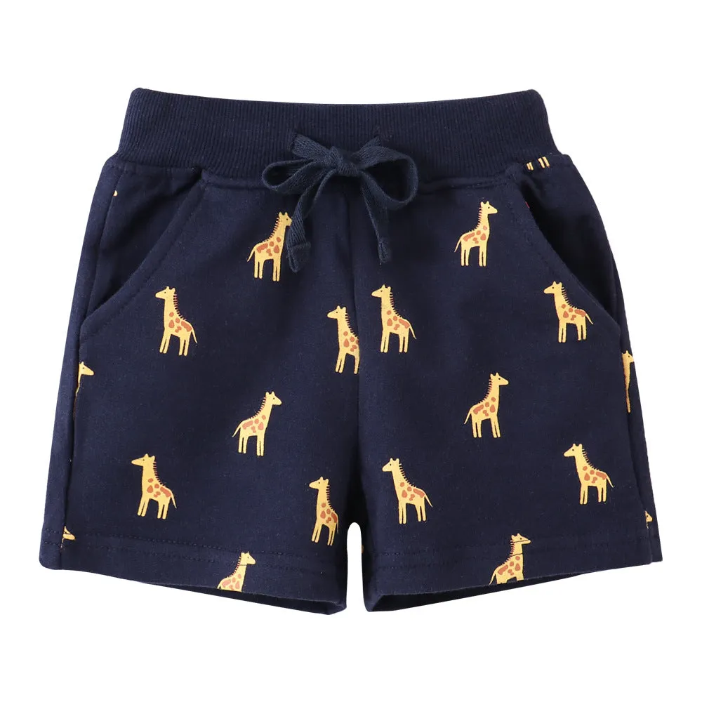 Boys' Giraffe Print Shorts