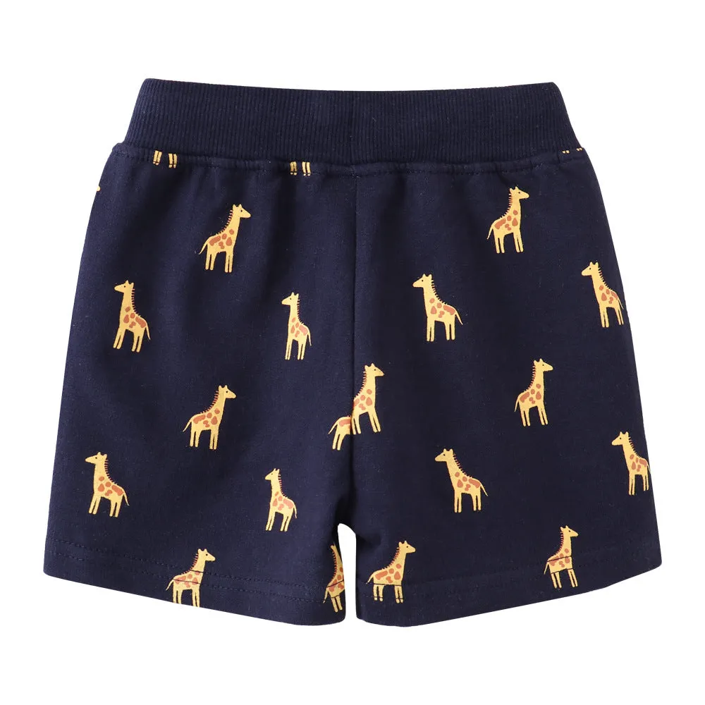 Boys' Giraffe Print Shorts