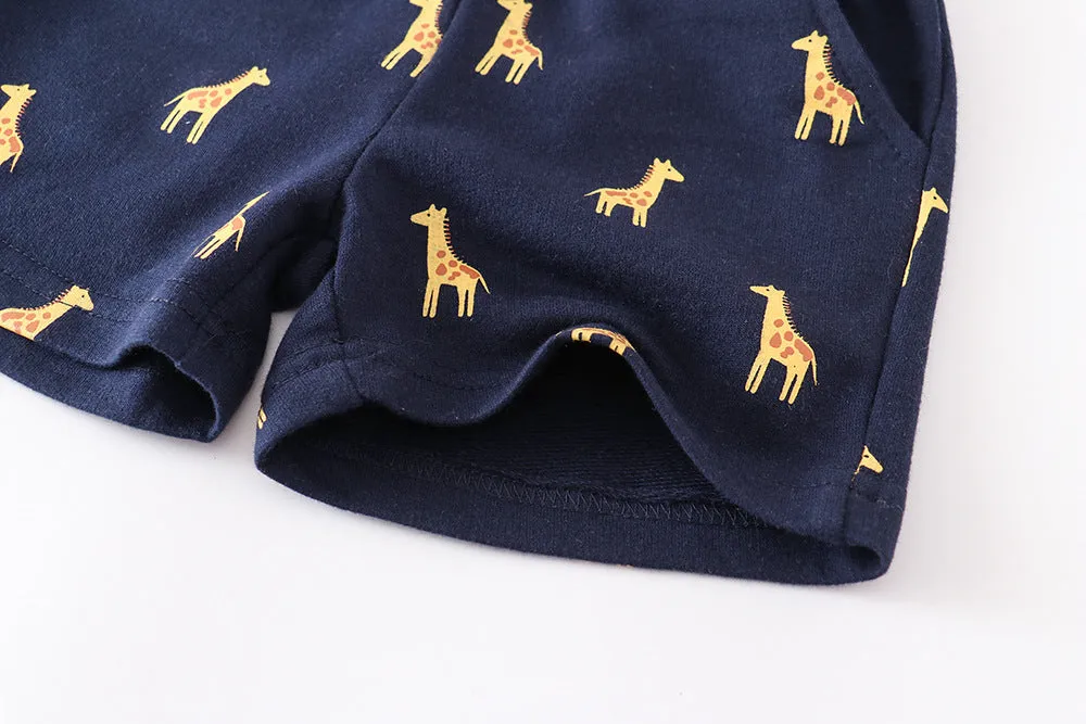 Boys' Giraffe Print Shorts