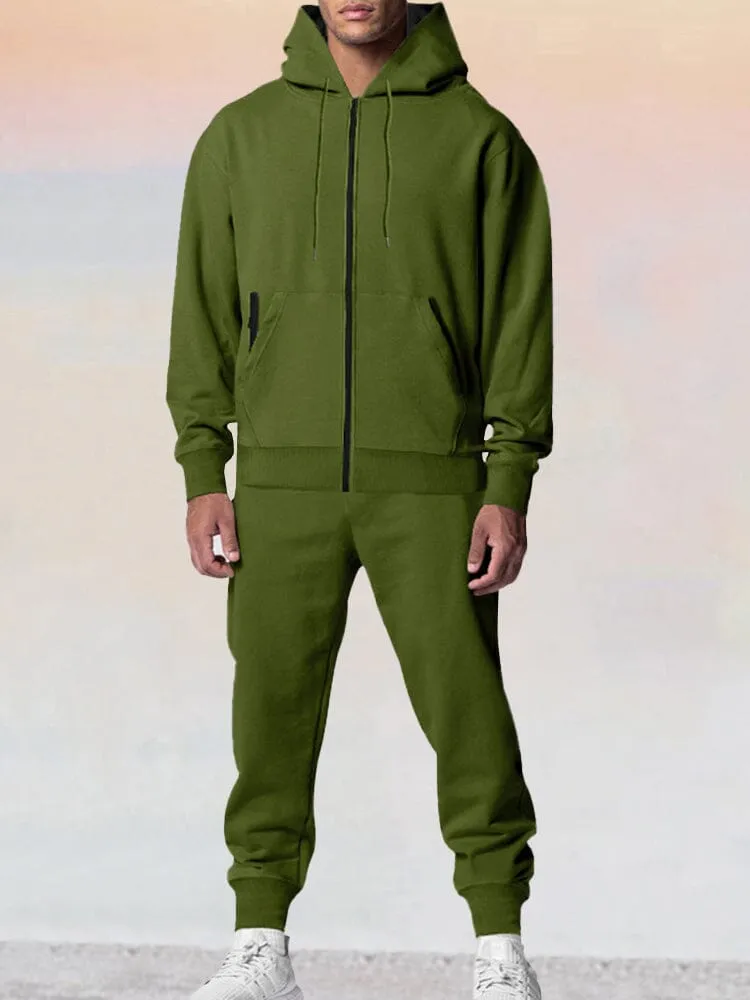 Casual Muti Pockets Tracksuit Set