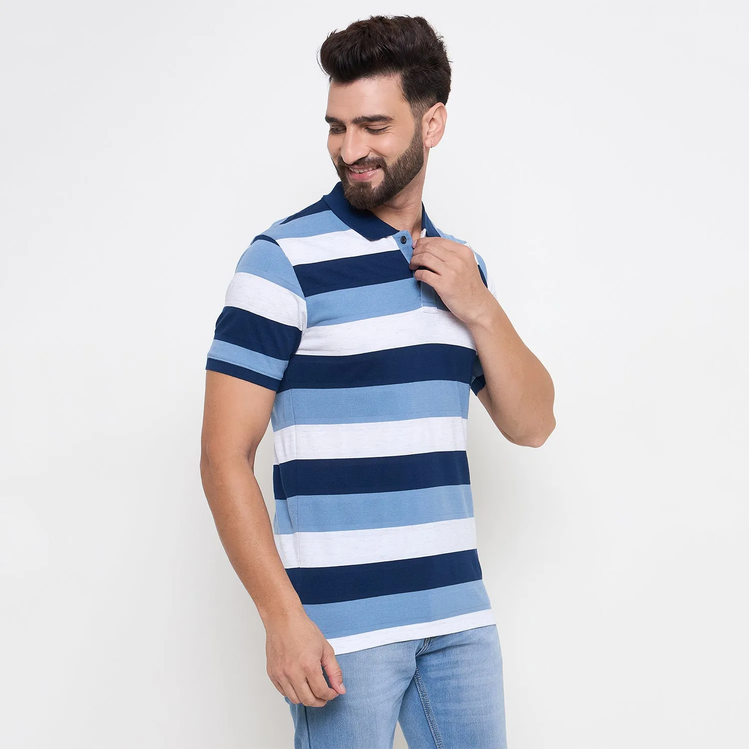 Duke Stardust Men Half Sleeve Cotton Tshirt (LF7195)