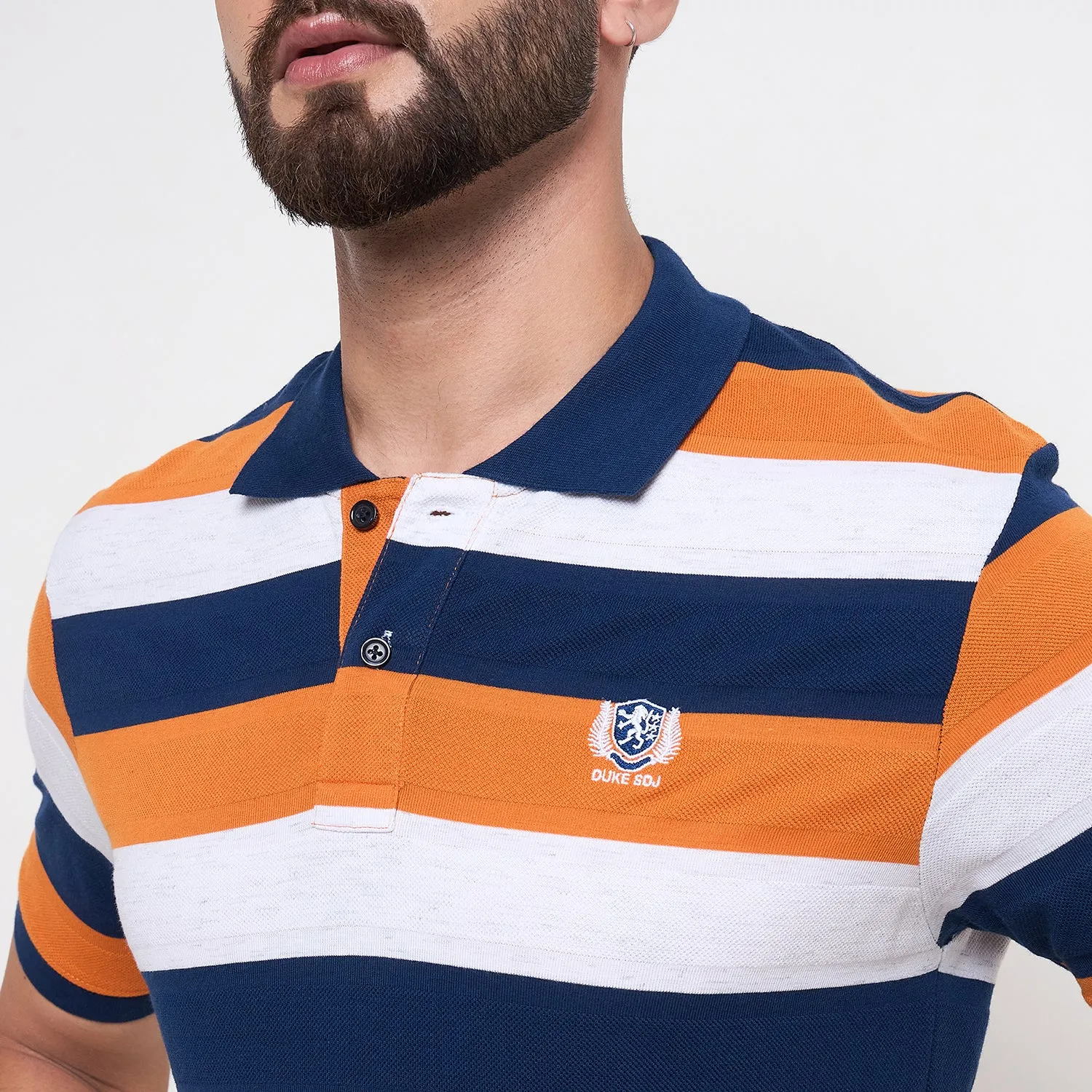 Duke Stardust Men Half Sleeve Cotton Tshirt (LF7195)