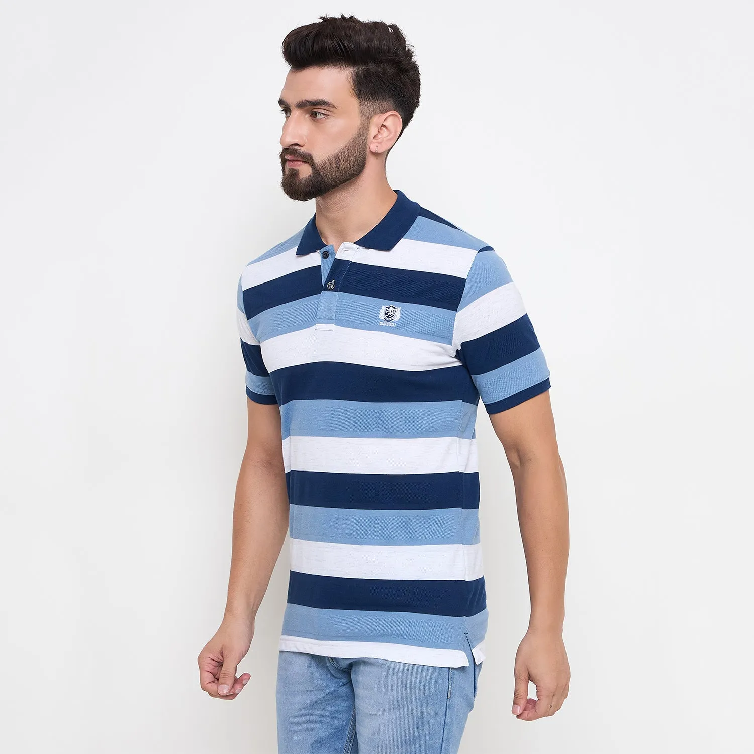 Duke Stardust Men Half Sleeve Cotton Tshirt (LF7195)
