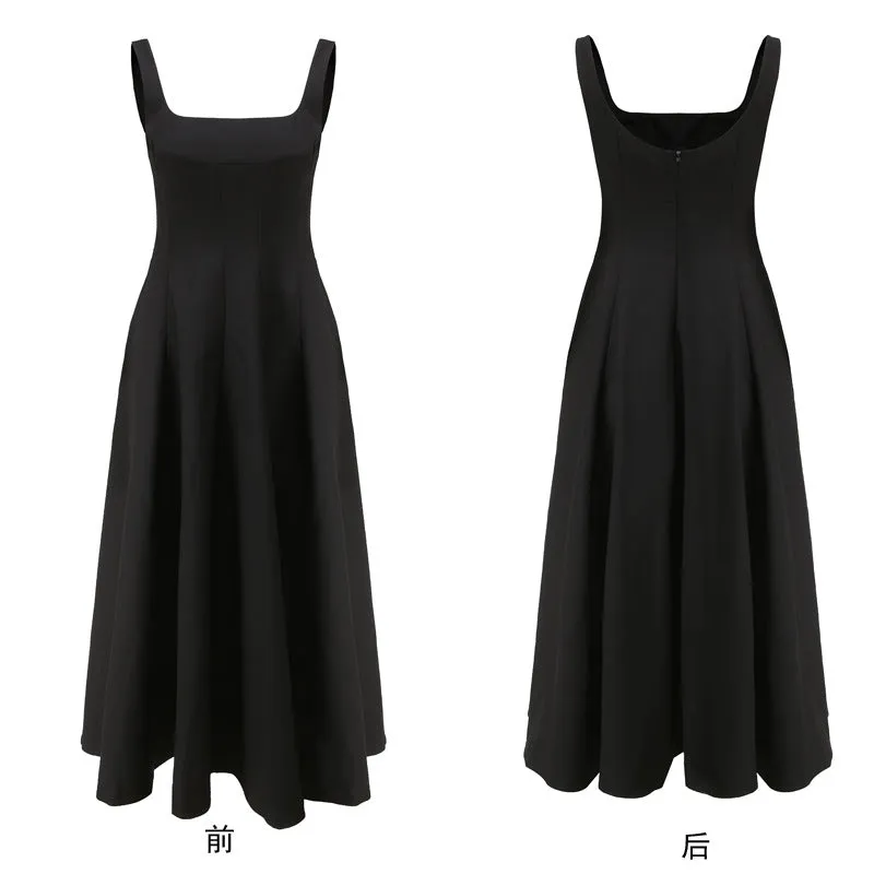 French Style Simple Satin A-line Prom Dress 1987
