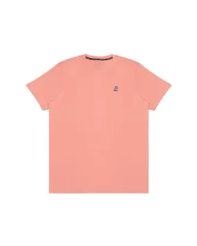 Mens Crew Neck Jersey T-shirt - Coral A11