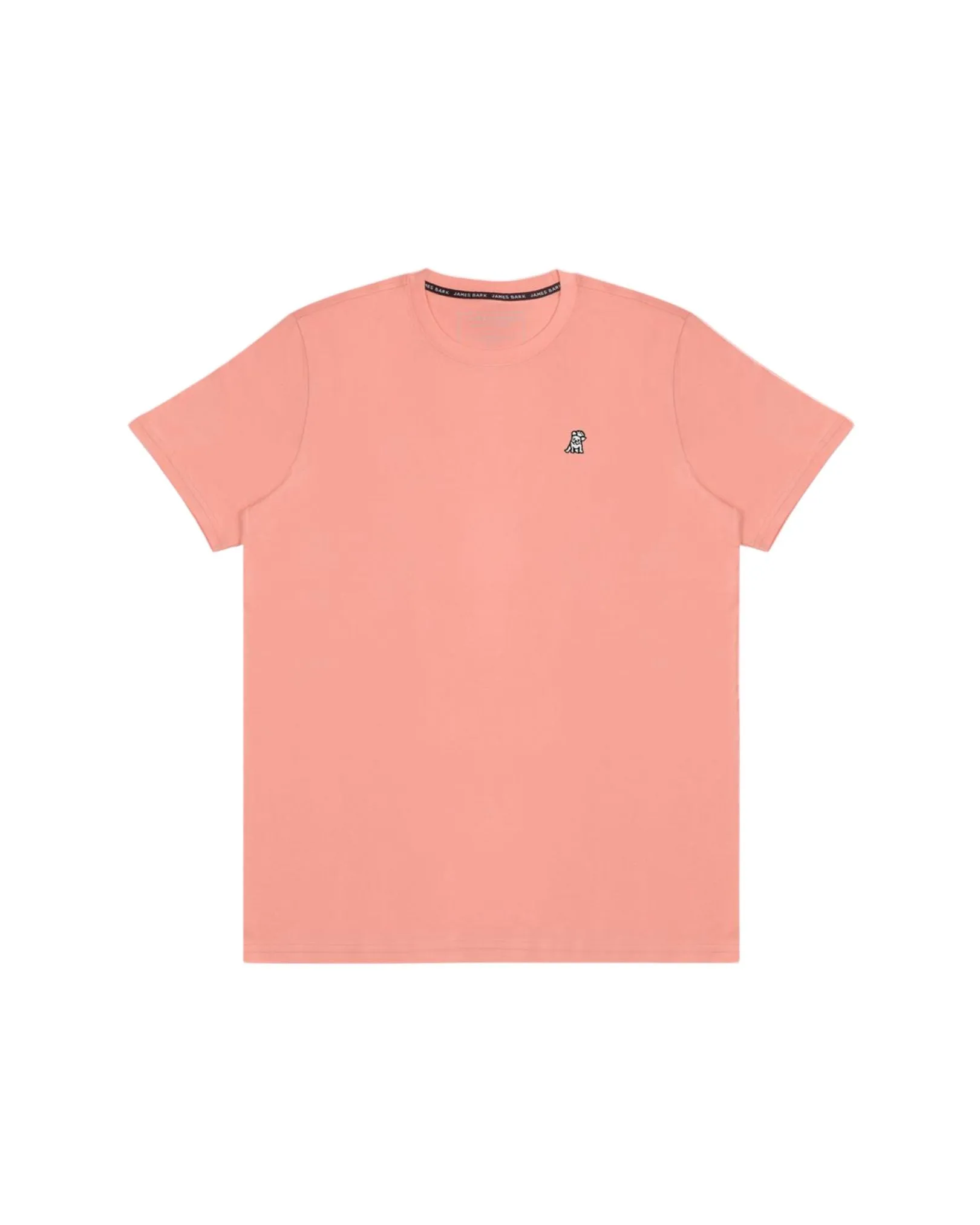 Mens Crew Neck Jersey T-shirt - Coral A11
