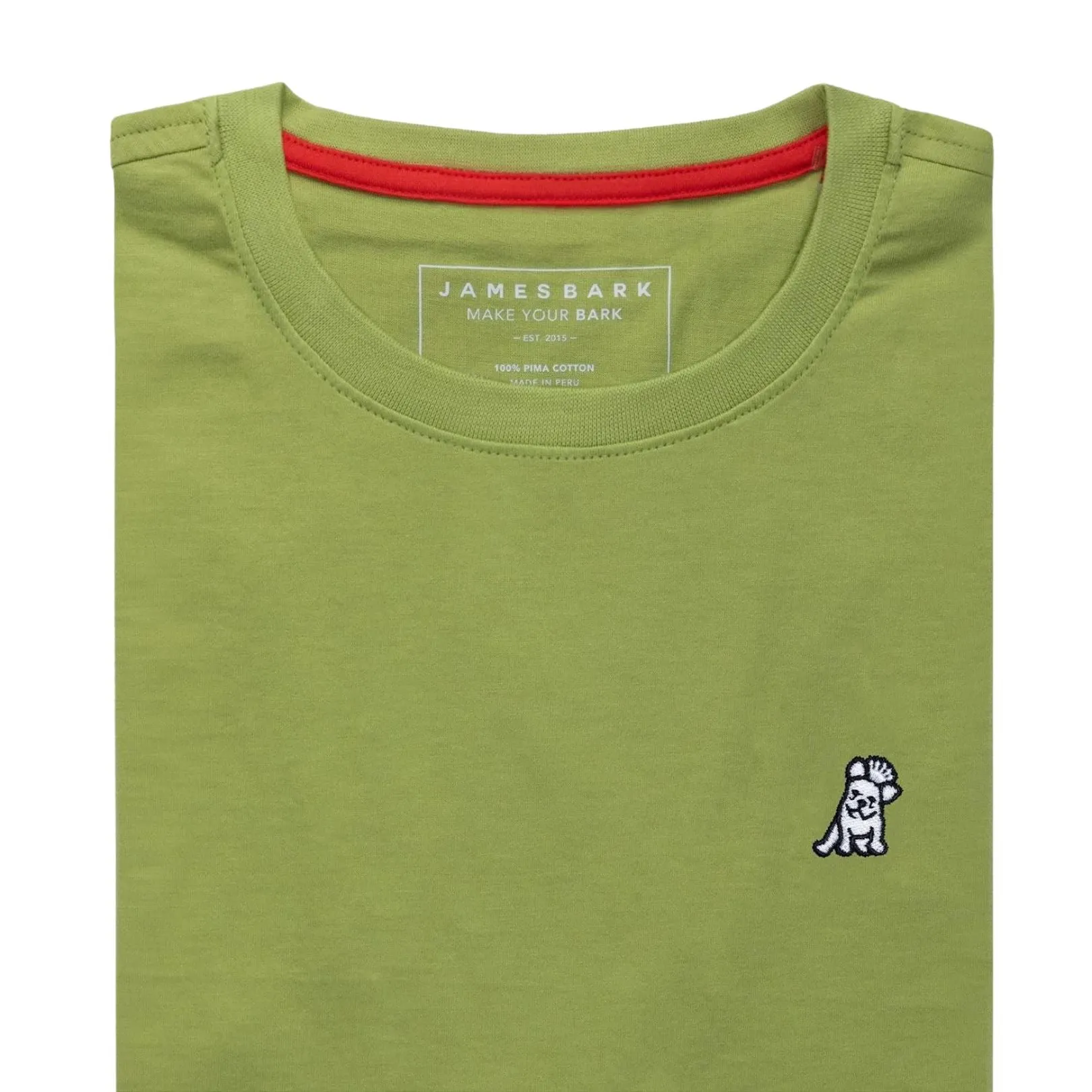 Mens Crew Neck Jersey T-shirt - Spinach Green A11