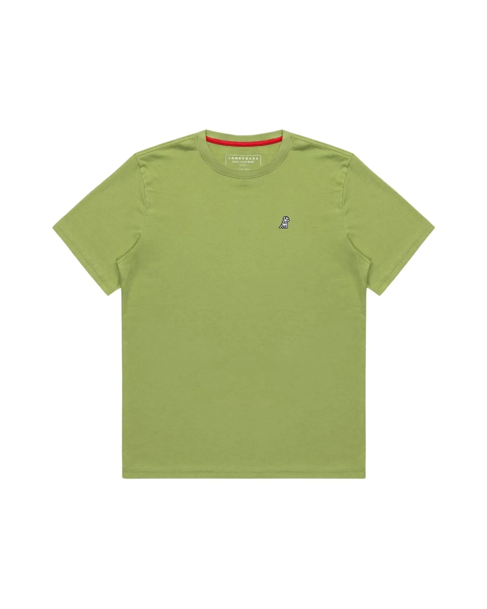 Mens Crew Neck Jersey T-shirt - Spinach Green A11
