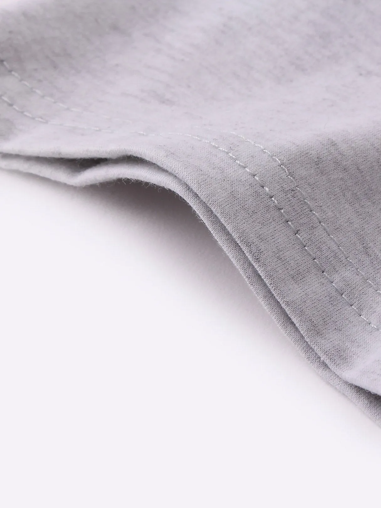 OEM ODM Round Neck Stripe Lace Short Sleeve Grey T-Shirts