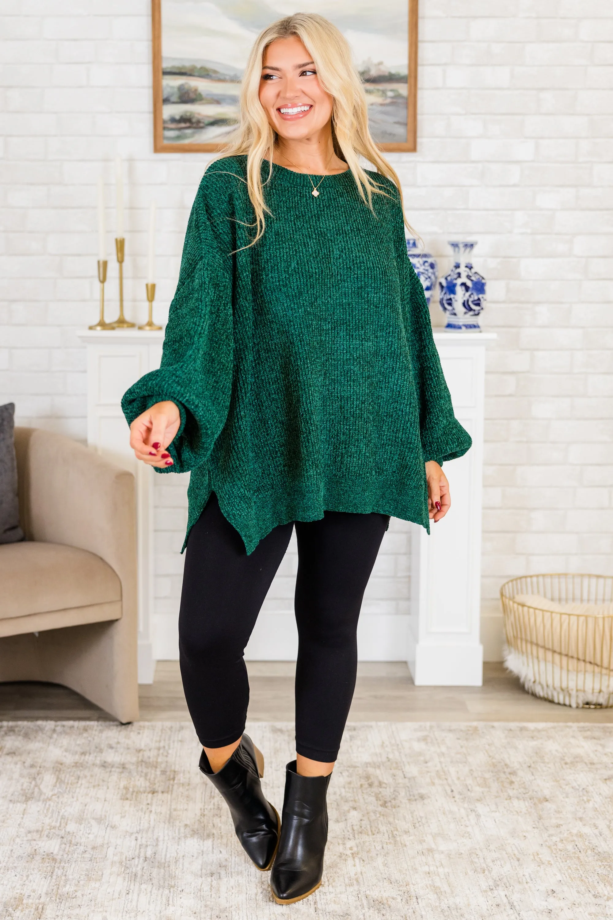 Simple But Sweet Sweater, Hunter