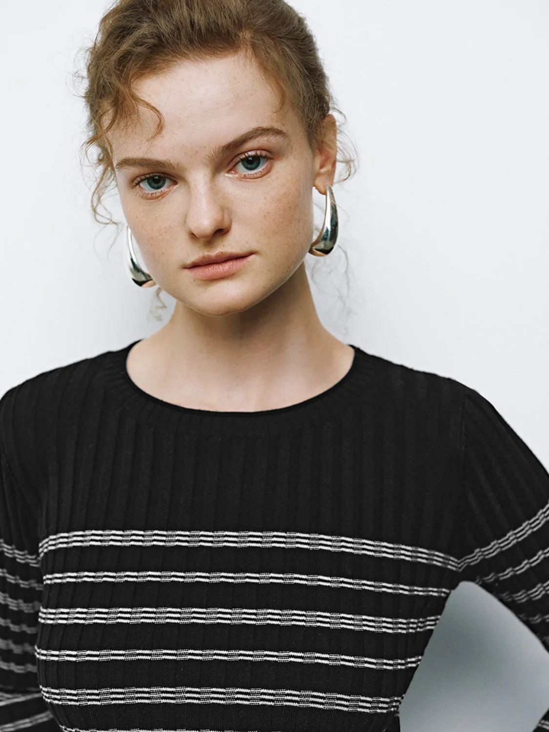 Skinny Striped Knitted T-Shirts
