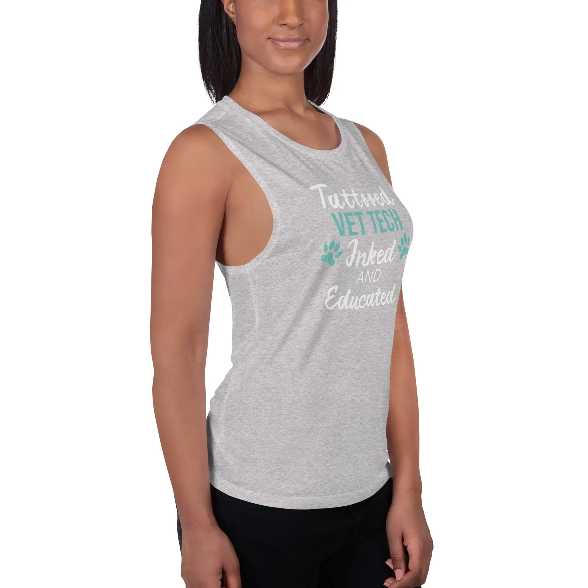 Vet Tech- Inked and Educated Women's Tank Top