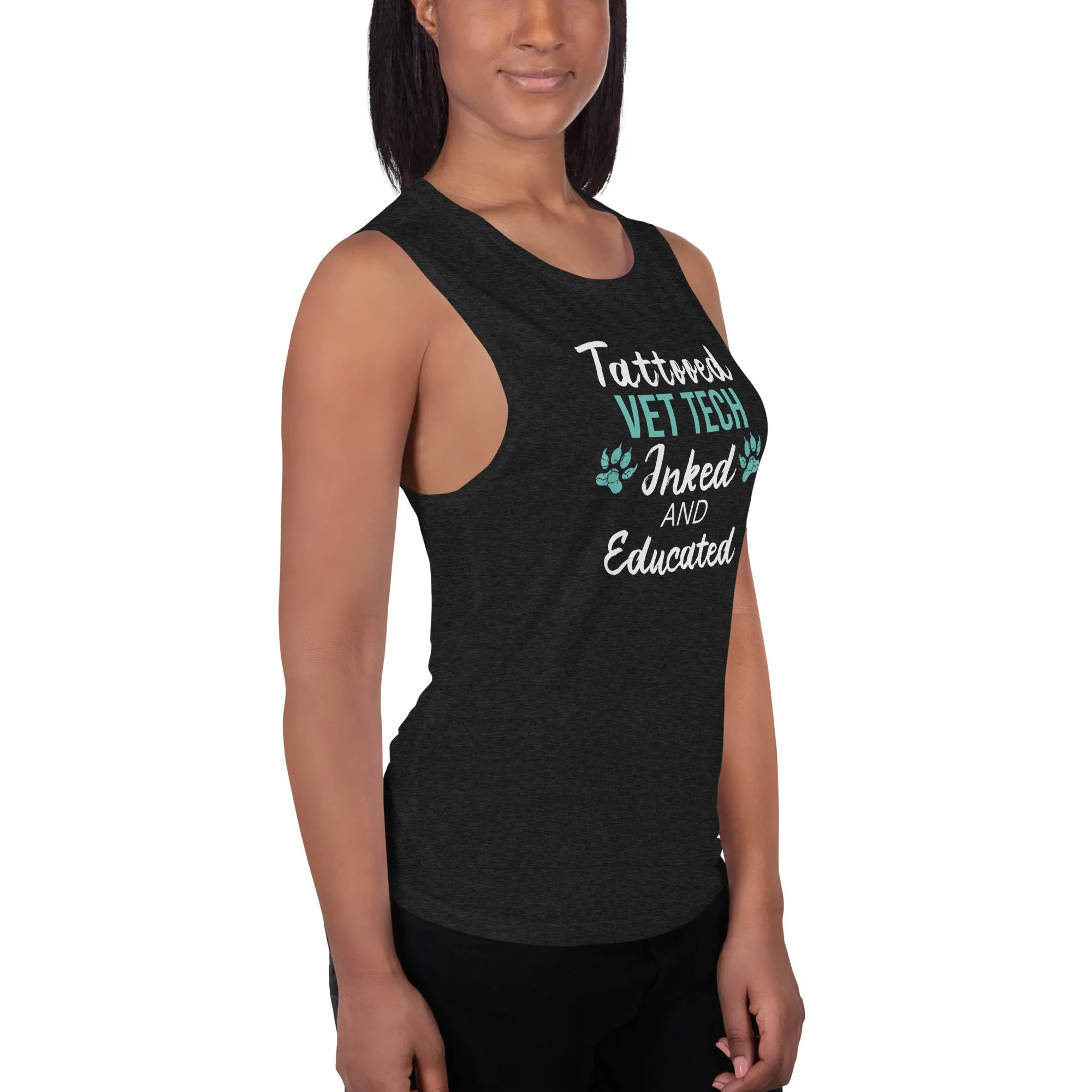 Vet Tech- Inked and Educated Women's Tank Top
