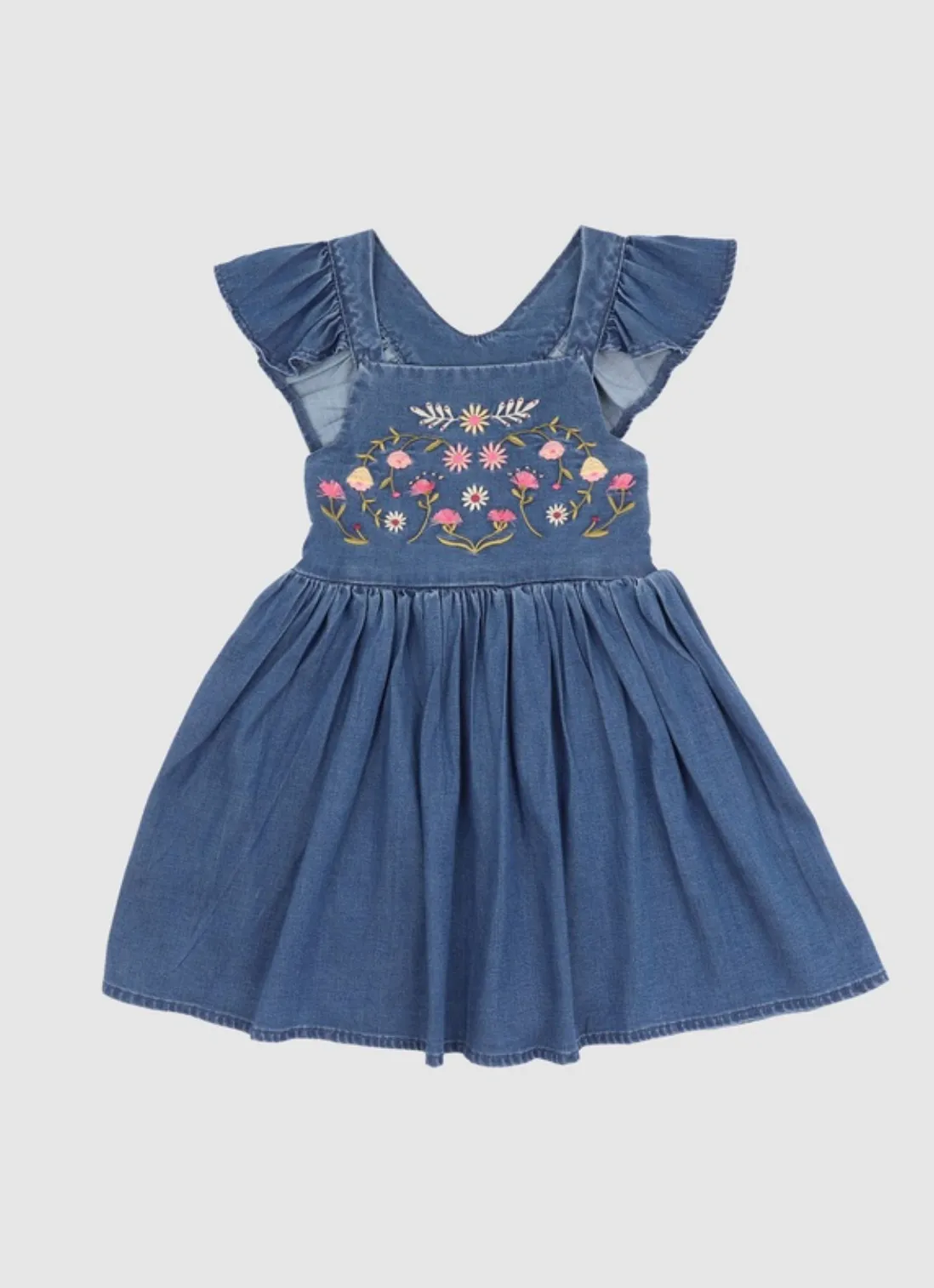 Wild Horses Denim Dress - Kids